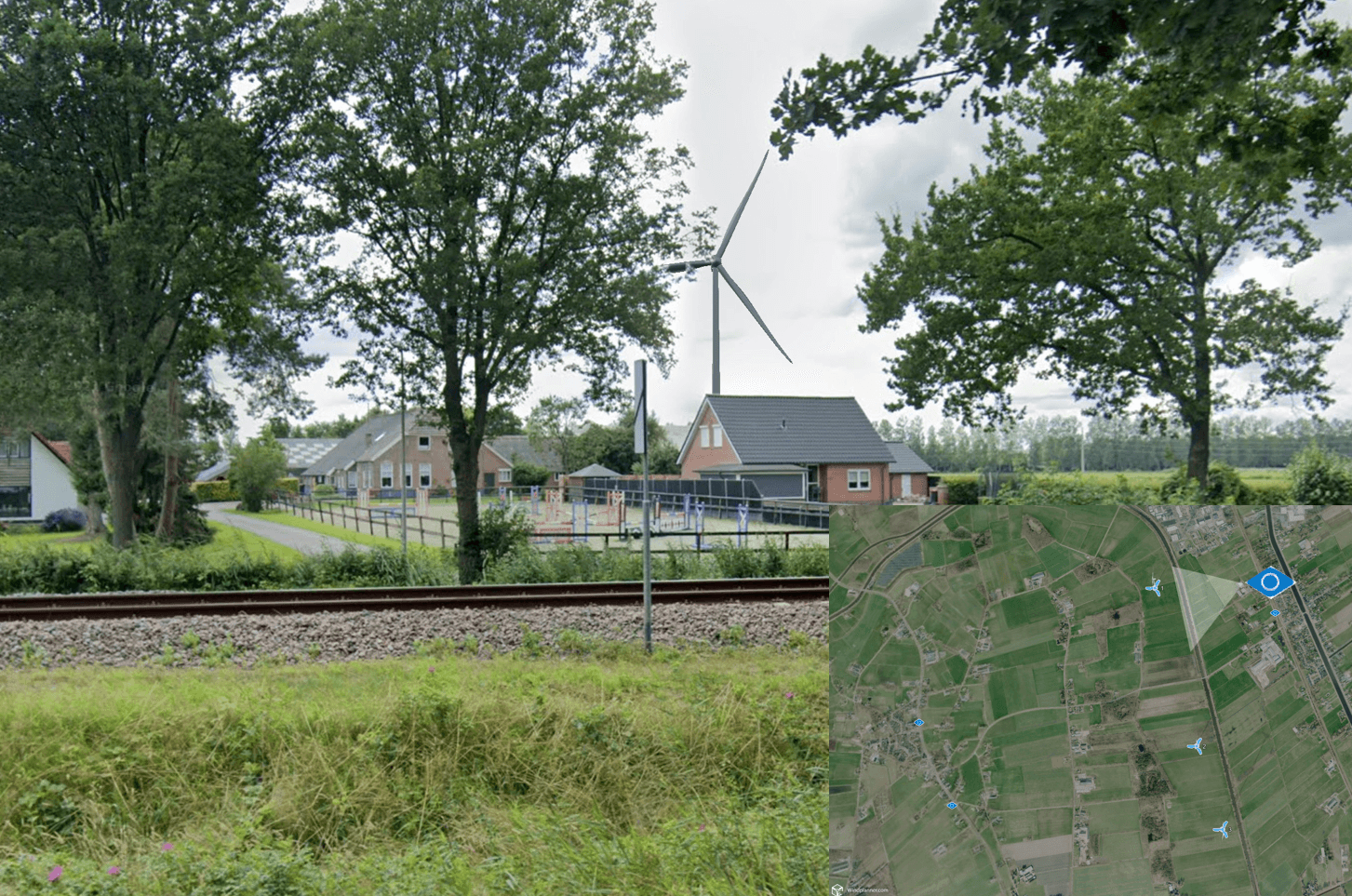 foto van kanaal in daarle