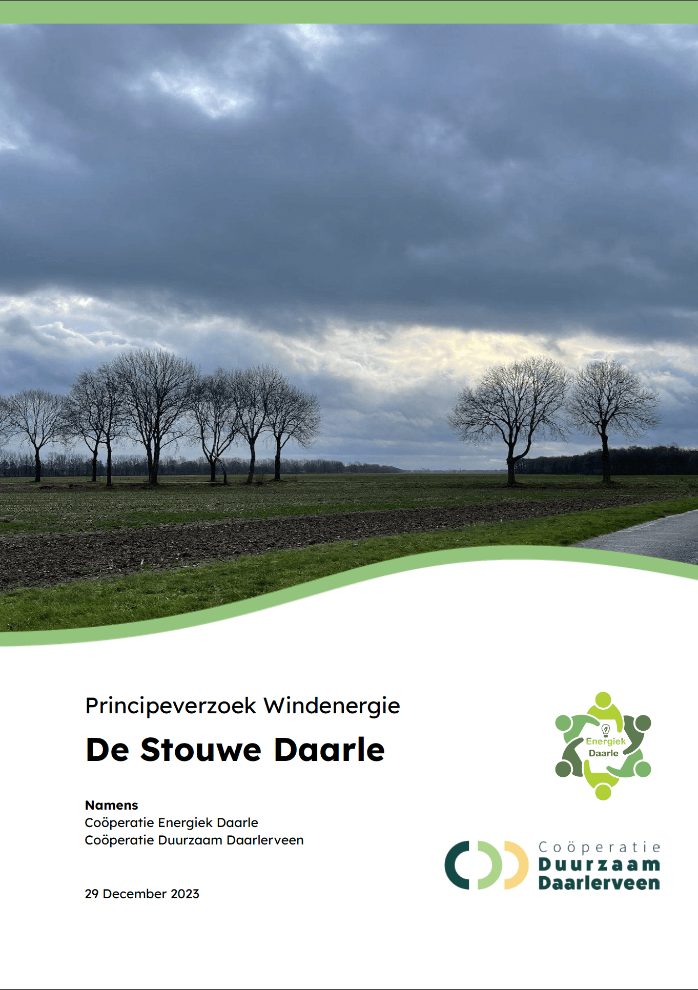 foto van kanaal in daarle