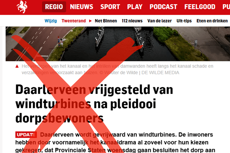 foto van kanaal in daarle