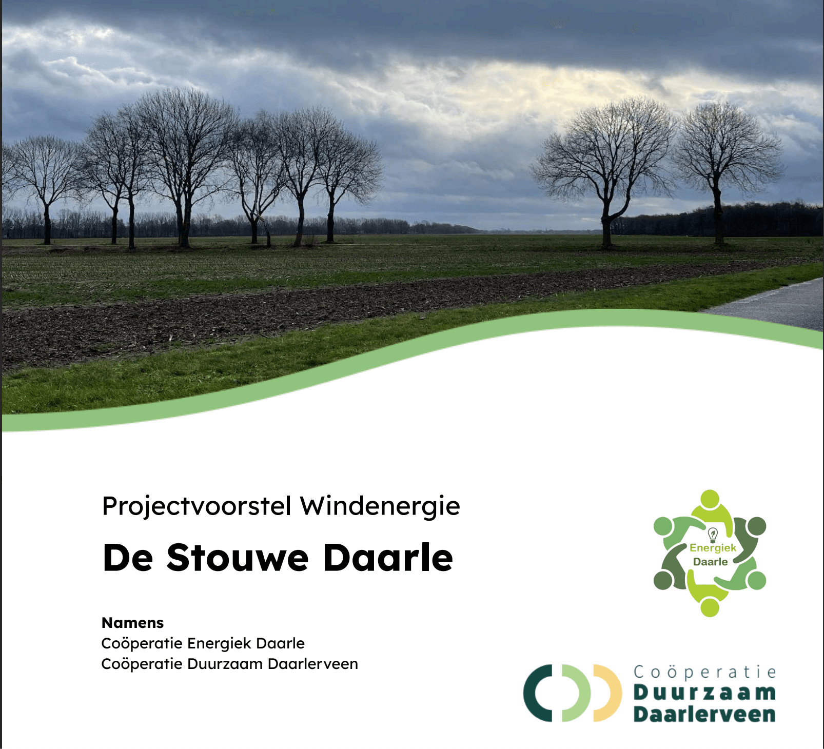 foto van kanaal in daarle